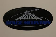 Space Mountain Logo 3D Printer Model