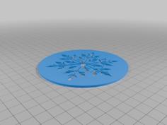 Snowflake Stencil 3D Printer Model