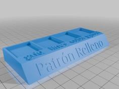 Muestrario Patron De Relleno 3D Printer Model