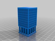 Z-Scale Office Building 3D Printer Model