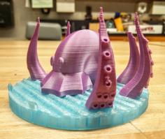 Octopus Phone Holder 3D Printer Model