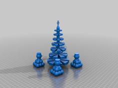 Tree Sith Snowmen On Snowballs 3D Printer Model