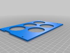 Miata Radio Delete Gauge Mount 3D Printer Model