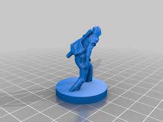 D&D/Pathfinder Rogue Figurine 3D Printer Model