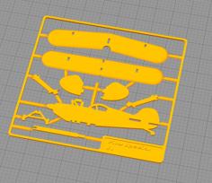 Kit Card Pitts S1 Biplane Toy 3D Printer Model