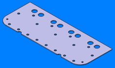 SBC Cylinder Head Plate 3D Printer Model