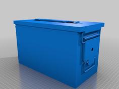 .50 Cal Military Steel Ammo Box 3D Printer Model