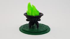 Warhammer Underworlds Flaming Cauldron 3D Printer Model