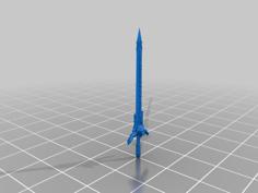 Runic Sword 3D Printer Model