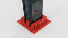 Makerbot Logo Maze Phone Stand 3D Printer Model