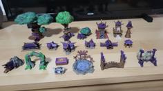 Warcraft Night Elf Board Game Buildings 3D Printer Model