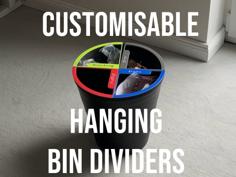 Customisable Hanging Bin Dividers – Supportless, Labels, Ikea Bin Examples 3D Printer Model