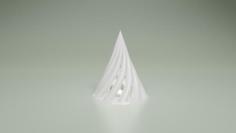 Spiral Christmas Tree With LED Tealight 3D Printer Model