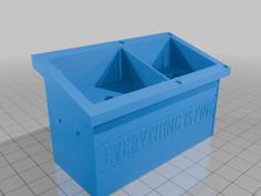 Everything Is Fine Dumpster Fire With Light ( Led)  For Resin Printer 3D Printer Model