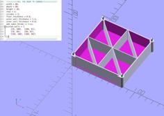 Customizable Stackable Bins 3D Printer Model