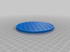 Shark Skin Coaster 3D Printer Model