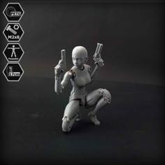 1/10 Scale Action Figure E.V.A 01 – Action Figure 06 3D Printer Model