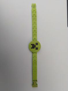 Creeper Bracelet 3D Printer Model