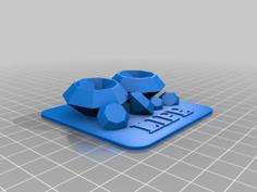 MTG Commander Die Holder 3D Printer Model