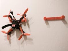 Simple Quadcopter Wall Hanger (for 3M Command Strips, Variants Available) 3D Printer Model