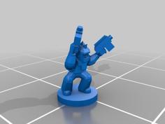 Ork Infantry Low Poly Repose. 3D Printer Model