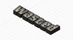 WASTED LED Logo 3D Printer Model