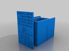 Triple Play (Canasta) Card Box 3D Printer Model