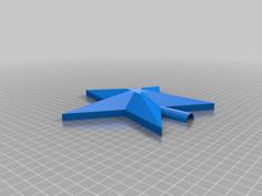 Christmas Tree Star With Light (Juletrestjerne) 3D Printer Model