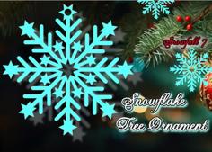 Snowflake Tree Ornament – Snowfall 7 3D Printer Model