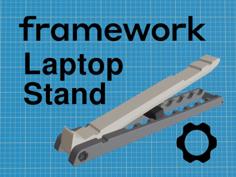 Adjustable Framework Laptop Stand 3D Printer Model