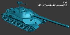 IS-7 Soviet Experimental Superheavy Tank 3D Printer Model