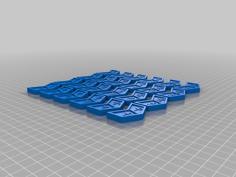 Double-Sided MTG Power/Toughness Counters 3D Printer Model