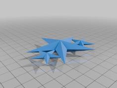 Mini Star Trio – Christmas Tree Ornament 3D Printer Model