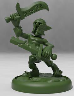 Goblin Gladiator 3D Printer Model