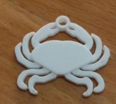 Crab Earring 3D Printer Model