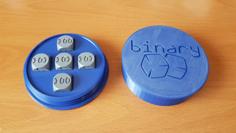 Binary Dice With Box 3D Printer Model