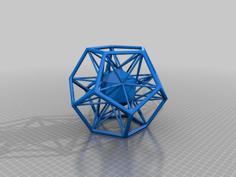 Dual Polygons: Icosahedron + Dodecahedron 3D Printer Model