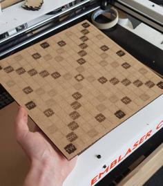 Scrabble Board Laser Cut