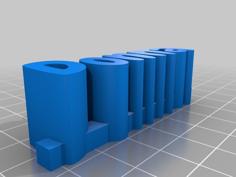 3D Names Using BlocksCAD 3D Printer Model