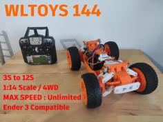 V3 RC CAR 1:14 WLTOYS 144 DIY EDITION FREE DEMO 3D Printer Model