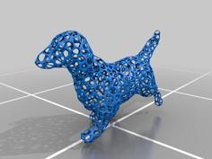 Voronoi DachsHund-3 (walk) 3D Printer Model