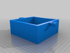 Box 140x140x55mm Hide Something On The Wall 3D Printer Model