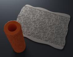 Los Muertos Halloween Texture Roller 3D Printer Model