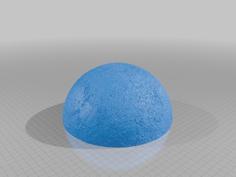 Moon Lithophane Split 3D Printer Model