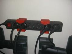 Multiple Socket Outlet Mount 3D Printer Model