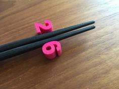 Chopstick Rest For New Years Eve 2016 3D Printer Model