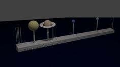 Accurate And Proportional Solar System (APSS) 3D Printer Model