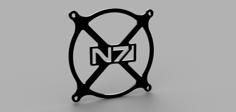 120mm Fan Grill N7 (Mass Effect) 3D Printer Model