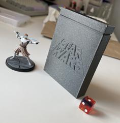 12mm Dice Box Star Wars Logo 3D Printer Model