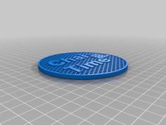 Chai-Time Cup Coaster 3D Printer Model